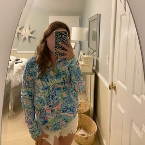 LILLY PULITZER skipper round hem popover